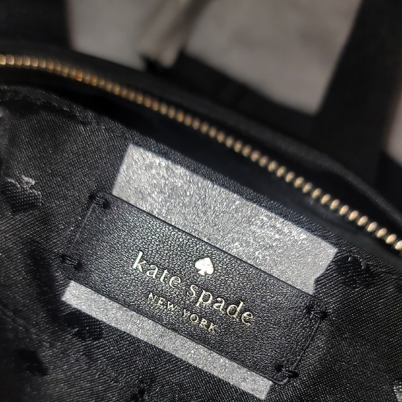 New Kate Spade Black Nylon Backpack/purse - Picture 4 of 6